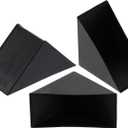 Uxcell 20Pcs Plastic Corner Protectors 30x67mm Right Angle Shape Glass Corner Guards Cushion for Corner Protection of Glass, Mirror, Tile, Black