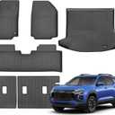 Floor Mats Custom for Chevy/Chevrolet Equinox 2025 Fuel (Non EV) Trunk Mat with Backrest Mat All Weather TPE Rubber Cargo Liner Full Set for Equinox Accessories (Trunk Mat+Backrest Mats+Floor Mats)