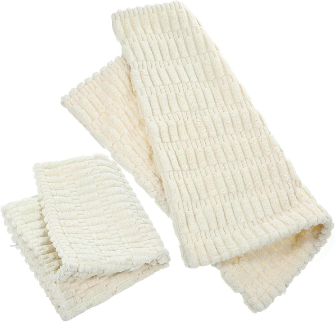 Veemoon 2pcs Decorative Plush Square Pillow Covers Soft and Cozy Cushion Covers for Sofa Simple Design Versatile for Home Decor Comfortable Touch for Living Room and Bedroom