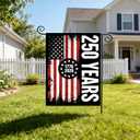 250 Anniversary Garden Flag Double-Sided 12x18 Inch