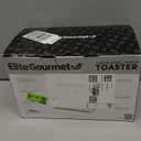 Elite Gourmet ECT-1027 Cool Touch Toaster, 7 Toast Settings Cancel Functions, Slide Out Crumb Tray, Extra Wide 1.5" Slots for Bagels Waffles Specialty Breads, Puff Pastry, Snacks, White