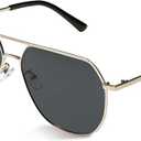 2 x livho Aviator Glasses for Men & Women, Lightweight Metal Frame, Anti-Glare, Eye Strain Relief