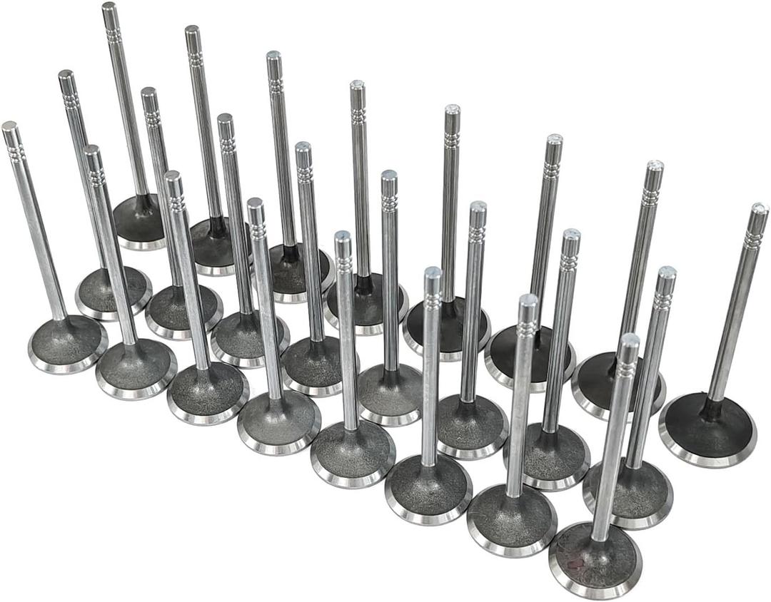 Intake & Exhaust Valve Kit Fit for Ford F150 F250 F350 Explorer Mustang for Lincoln Navigator for Mercury Mountaineer 4.6L 5.4L SOHC 3-Valve Triton 2004-2014, Replace 3L3Z6507BA 5L1Z6505B IV4185