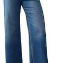 KUNMI Jeans for Women Wide Leg Baggy High Waist Boyfriends Straight Leg Stretchy Denim Pants Trendy Fall 2025, (8)