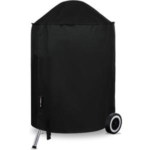 Suphomeware 22 Inch Grill Cover for Weber Kettle Charcoal, Waterproof and Heavy Duty BBQ Covers with Fade Resistant