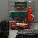 BainGesk Train Set, Christmas Train Set with Steam, Light and Sounds, Train Sets for Under Christmas Tree, Electric Train Toys for 3 4 5 6 7 8 Year Old Kids, Ideas Boys & Girls Christmas Gifts