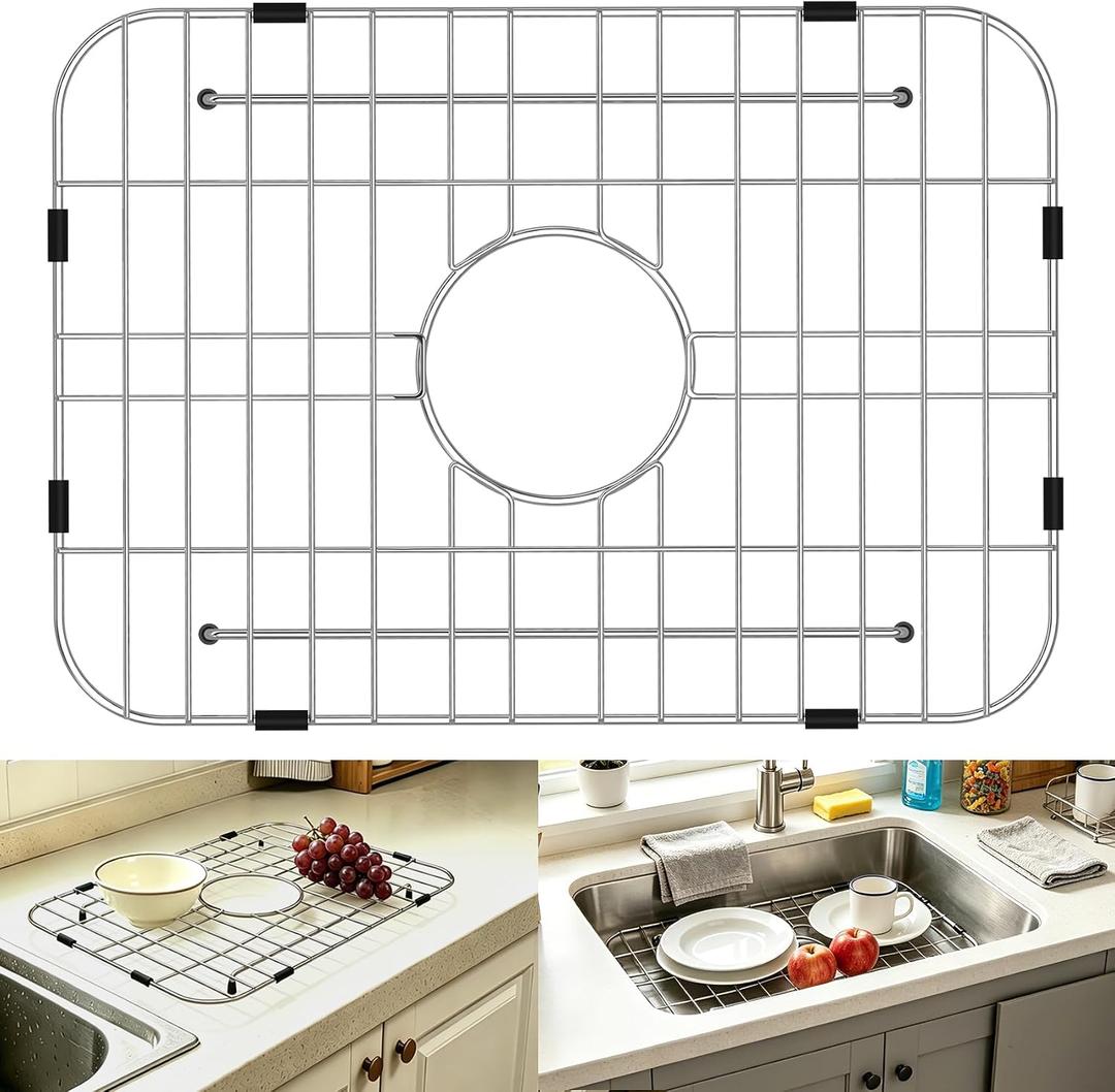sink rack for bottom of sink,17.8"x12.5",304 stainless steel, 17.8"x12.5"Center
