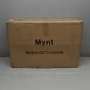 Mynt Gray Back Massager for Chair with Heat for Deep Tissue, Mesh Shiatsu Massage Chair Pad with 4 Deep Kneading Nodes, Heated Back Massage with a Seat Cushion