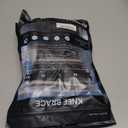 2 x POWERLIX Adjustable Compression Knee Brace for Men & Women, featuring Stabilizers & Patella Support, Optimal Recovery for Knee Pain, Medical Knee Sleeve for Arthritis, Weightlifting, Dance, Running (Large, Black with Strap)