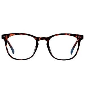 ANDWOOD Blue Light Blocking Glasses Women Men Computer Small Face Frame Bluelight Blocker Teens Square Frame Tortoise
