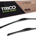 TRICO Silicone Ceramic (90-2619) & Inch Pack of 2 Automotive Replacement Windshield Wiper Blades For my Car, Ceramic Coated Silicone Super Premium All Weather Beam Blade for Select Vehicle Models