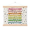 Puyfsdhg Boho Inspirational Classroom Poster Hanger Frame, Positive Affirmation Poster Framed with Wood Hanger, Motivational Wall Hanging Banner for Kid Nursery Room Bedroom Playroom Decor, 16x12in