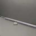 LOTUS & WINDOWARE Cordless Mini Blind, 1" Vinyl Slats, 35.5" Wide x 60" Long - White, Window Blinds for Home and Office, Interior Door Blinds - Light Filtering