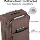 Hanke 28 Inch Luggage Softside Expandable Suitcases with Spinner Wheels, Travel Checked Luggage for Women Men(Coffee)