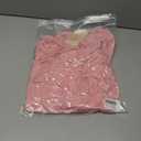 dowerme Women's Casual Dresses 2025 Fall Fashion Long Sleeve Button Up Floral Print Belted Tiered Boho Maxi Party Dress (Pink, M)