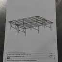 Amazon Basics Bed Frame with Storage, Foldable Metal Platform, Sturdy Steel, No Box Spring Needed, 18 Inches High, Tool-Free Setup, Queen Size, Black