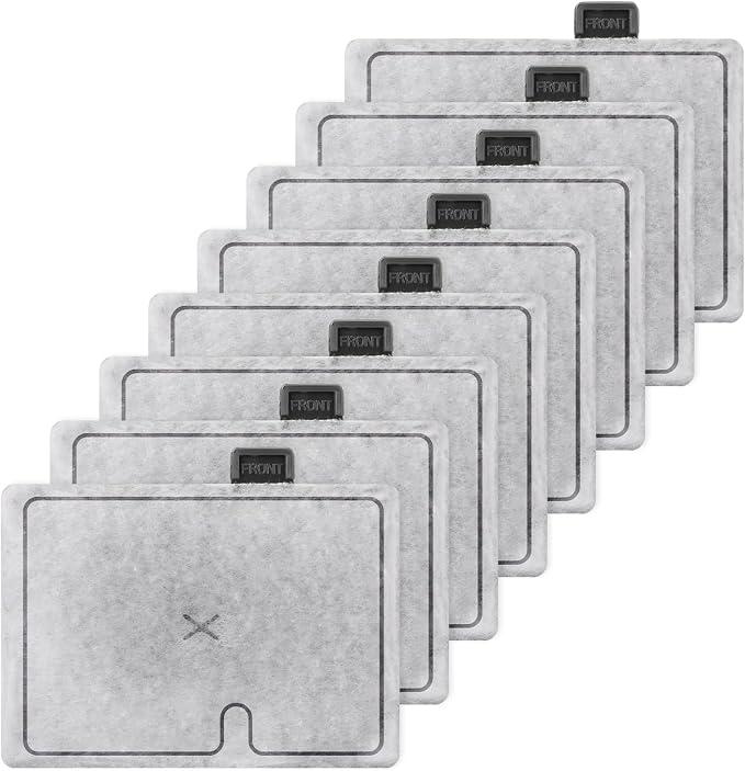 Qwakay Small Replacement Filter Cartridges for Aqueon - Aquarium Fish Tank Filters Cartridge for Aqueon QuietFlow E Internal Power Filter Size 10 and Minibow Aquarium Filters Size 1/2.5/5-8 Packs