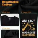 Habudda Toddler Boy Shirts Car T-Shirt for Boys Truck Graphic Tees Little Kids Summer Short Sleeve Cotton Tops 2T 3T 4T-8Y