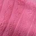 Soleebee Set of 2 Throw Pillow Covers Soft Cozy Velvet Pillowcase Faux Rabbit Fur Cover for Couch Sofa Bed Chair Home Decorative Pillows Cover (12x20 Inch, Pink)