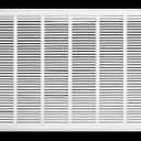 30" X 16 Steel Return Air Filter Grille for 1" Filter - Fixed Hinged - Ceiling Recommended - HVAC Duct Cover - Flat Stamped Face - White [Outer Dimensions: 32.5 X 17.75]