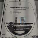 KOHLER 20111-0 Brevia, Slow Close Toilet Seat, Round Toilet Seat, Grip-Tight Bumpers Quick-Attach Hardware, White