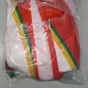 AVOIN colorlife Christmas Tree Skirt 48 Inch, Christmas Ribbon Holly Winter Holiday Tree Mat Decoration (Red)