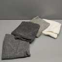 Softalker Throw Pillow Covers 18x18 Inch, Set of 4, Corduroy Soft Striped Farmhouse Boho Pillow Cover, Modern Decorative Cushion Pillow Case for Couch Sofa Bedroom Living Room(Grey/Black)