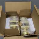 Goldenwarm Gold Closet Door Knobs Interior, Bruhsed Gold Passage Door Knobs, Heavy Duty Zinc Alloy Brushed Brass Interior Door Knob for Closet Hall 6 Pack