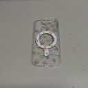 QLTYPRI Magnetic for iPhone 17 Case Compatible with Magsafe, Cute Floral Flower Aesthetic Phone Case Slim Clear Anti-Yellowing Shockproof Phone Cover for Girls Women - Colorful