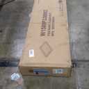 Queen Size Floor Bed with Door and Fence for Kids, Montessori Floor Bed with Slats and Safety Guardrails,Solid Wood Floor Bed Frame Queen Size for Girls Boys(Queen,White)