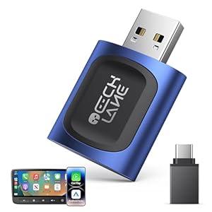 2026 Upgraded 2-in-1 Wireless CarPlay Adapter & Android Auto Wireless Adapter, Bluetooth Car Adapter for Wired to Wireless, Fast & Stable Auto-Connect, 5G WiFi & BT 5.4, Plug & Play (USB-C/ A)