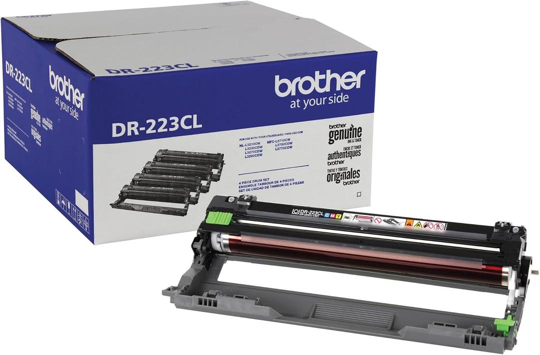 Brother Genuine -Drum Unit, DR223CL, Seamless Integration, Yields Up to 18,000 Pages, Black