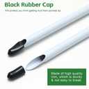 Golf Alignment Sticks, 3 Pack 58Golf Sticks Alignment Rods, Full Golf Practice Swing Trainer to Align Your Golf Shot (White)