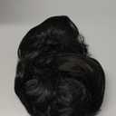 Topcosplay Black Wigs for Women Long Wavy Middle Part Full Wigs Halloween Cosplay Synthetic Wig