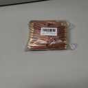 100 Pieces Bulk Bookmark Tassels With Gold Cap, Polyester for Keychain Making, Decorative Craft Jewelry Earring Graduation Charms (Chocolate)