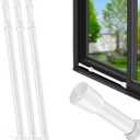 3 Pack Window Security Bars Adjustable 19.6''-35.4'', Sliding Window Lock Bar, Safety Bar for Windows, Adjustable Window Lock Bars for Home Security Inside