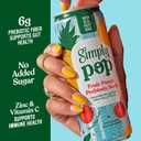 Simply POP Prebiotic Soda Fruit Punch Cans, 12 fl oz, 12 Pack (EXP 06/01/26)