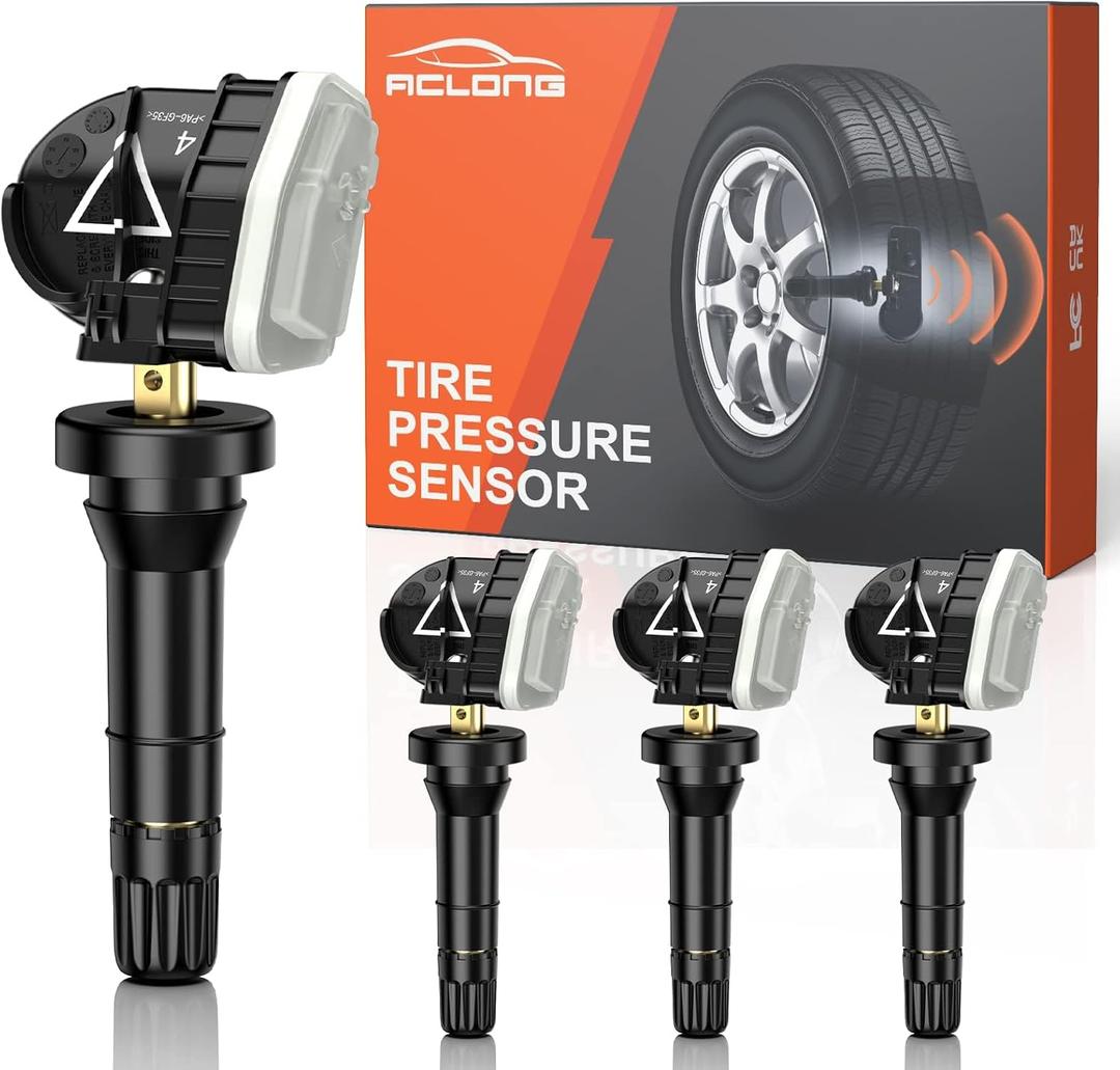 Tpms Sensor, 433MHZ Tire Pressure Sensor for Chevrolet/Buick/Cadillac/GMC Acadia Sierra 2016-2022, Pre-Programmed TPMS Sensors 13598773 13589601 13506028 13594222 4 PCS