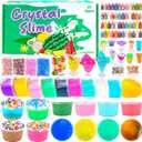 24 Pack Slime Party Favors for Kids, Slime Kit with Prefilled 18 Clear 6 Butter Toy 48 Bottle Gold Dust etc, Classroom Reward, Easter Gifts for Girls Boys