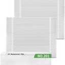 3-Pack 201 Replacement Filter Compatible with Aprilaire 2200, 2250 Whole-House Air Purifier or Space-Gard 2200, MERV-10 Furnace Filter, 20x25x6 Air Filter