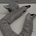 Marwood Under Door Draft Stopper Decorative Wind Stopper 36 inch for Door & Window, Weighted Animal Air Draft Stopper Snake Noise Blocker for Bottom of Door with Hanging Loops - Grey Dog