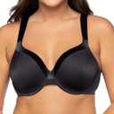 Vanity Fair Women's Illumination Full Figure Zoned-in Support Bra, Lightly Lined Cups Up to DD (Midnight Black), 38DD