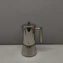 Stovetop Espresso Maker, 6Cup 10 oz Moka Pot, Stainless Steel Cuban and Italian Coffee Maker for Cafetera Cubana, Greca De Cafe Induction Stovetop Compatible, Coffee Gift for Home Travel (Silver)