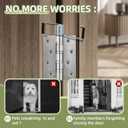 Butterfly Spring Hinge Door Closer, Self-Closing Door Hinges, Fit for Most Door Butt Hinge Pins Such as Closet Doors, Cabinet Doors, Bedroom Doors, Bathroom Doors,Storage Room Doors, 6 Packs