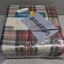 Comfort Spaces Cotton Flannel Sheets Queen Size, Ultra Soft Flannel Sheet Set with 14" Elastic Pocket , Plain Print Warm Flannel Bedding, Scottish Plaid Red 4 Piece