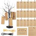 37 Pcs 2026 Graduation Advice and Wishes Cards Wishing Tree Tags for Graduation Party Gift Class Reunion Games Hanging Decorations High College Grad Party Favor Supplies(Tree Not Include)