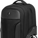 Rolling ,Waterproof Backpack with Wheels for Business, College Student and Travel Commuter, Carry on Backpack with Laptop Compartment, Fit 17 Inch Laptop, Wheeled Backpack for Adults