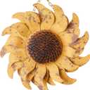 10 Inch Distressed Golden Yellow Metal Sunflower Arrow Replacement