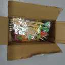 Umbrella Cocktail Picks for Drinks, 160 Pack Cocktail Picks for Luau Tropical Party, Pineapple Palm Leaf Fruit Sticks Summer Hawaiian Party Decorations