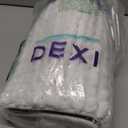 DEXI Bathroom Rugs 17x30, Non Slip Washable Bath Mat, Luxury Chenille Super Absorbent Ultra Thick Bathmats for Shower Floor, Plush Fluffy Shaggy Carpet for Tub, White